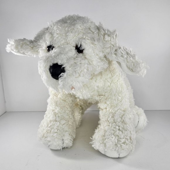 Vintage Build A Bear Bichon Maltese Poodle Dog Stuffed Animal Poseable Ears - Picture 1 of 7